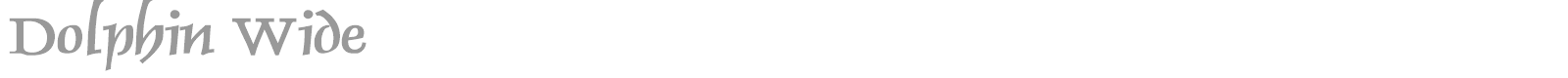 Dolphin Wide font preview
